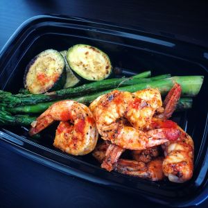 Spicy Lemon Garlic Shrimp | Asparagus | Zucchini