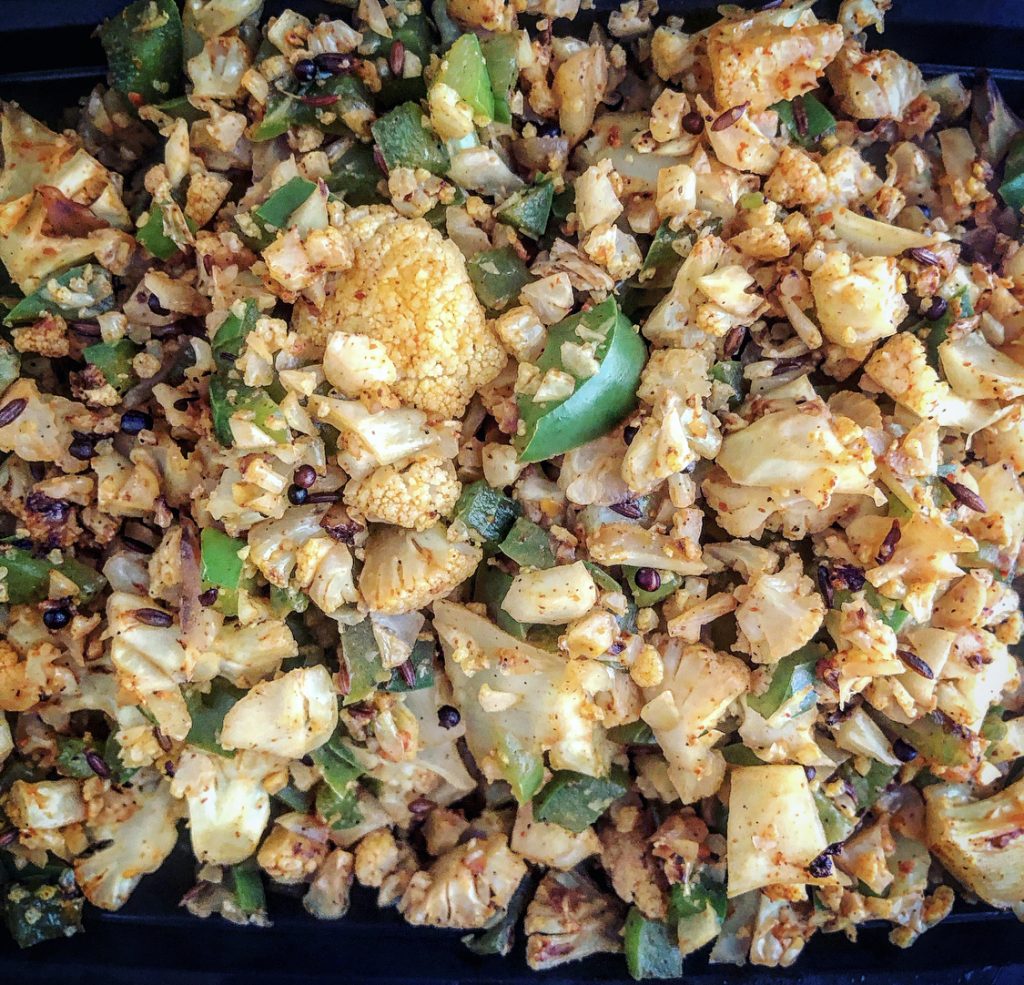 IndianSpiced Cauliflower Rice 1 pint Ready Set Prep'd