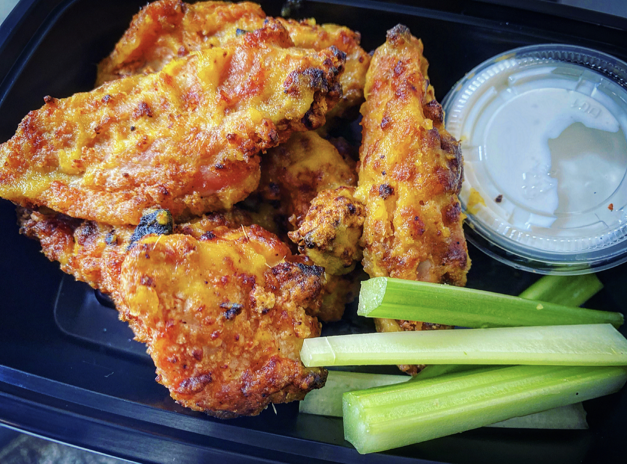 Mango Habanero Wings w/ Blue Cheese Dressing - Ready Set Prep'd