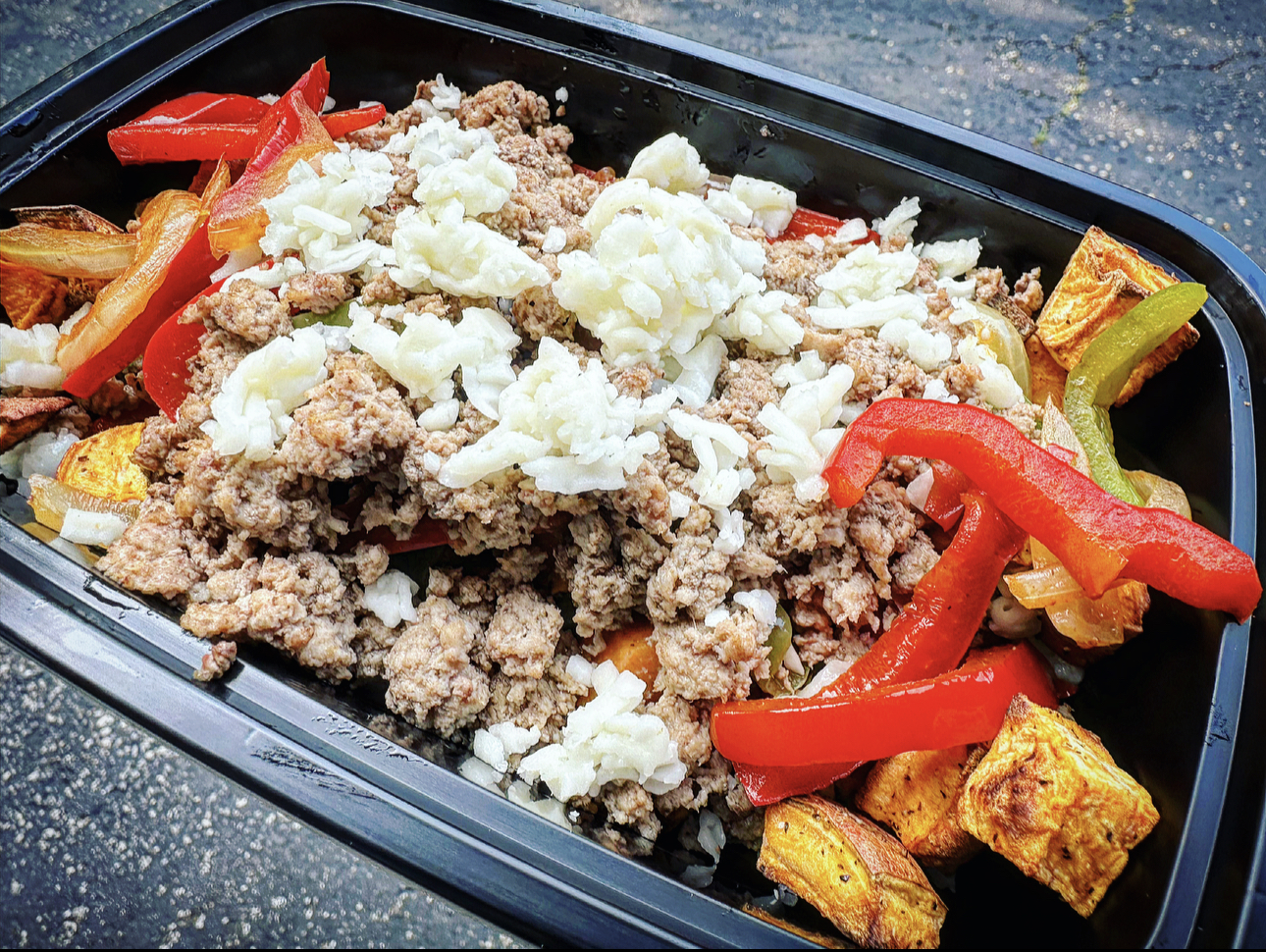 Ground Turkey Philly Cheesesteak Bowl
