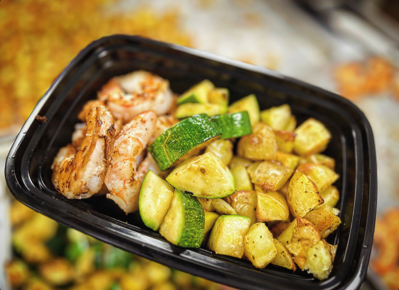 RSP BASICS Grilled Shrimp Roasted Potatoes Summer Squash