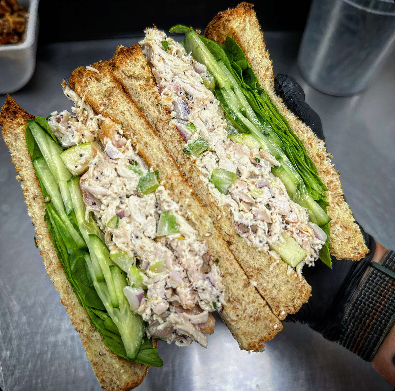 APPLE PECAN CHICKEN SALAD SANDWICH