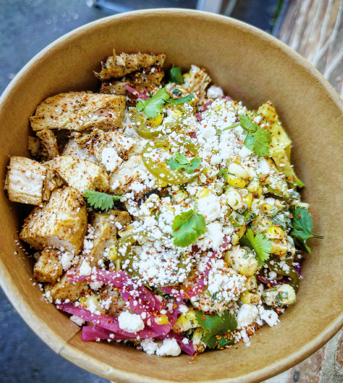 Street Corn Chicken Bowl